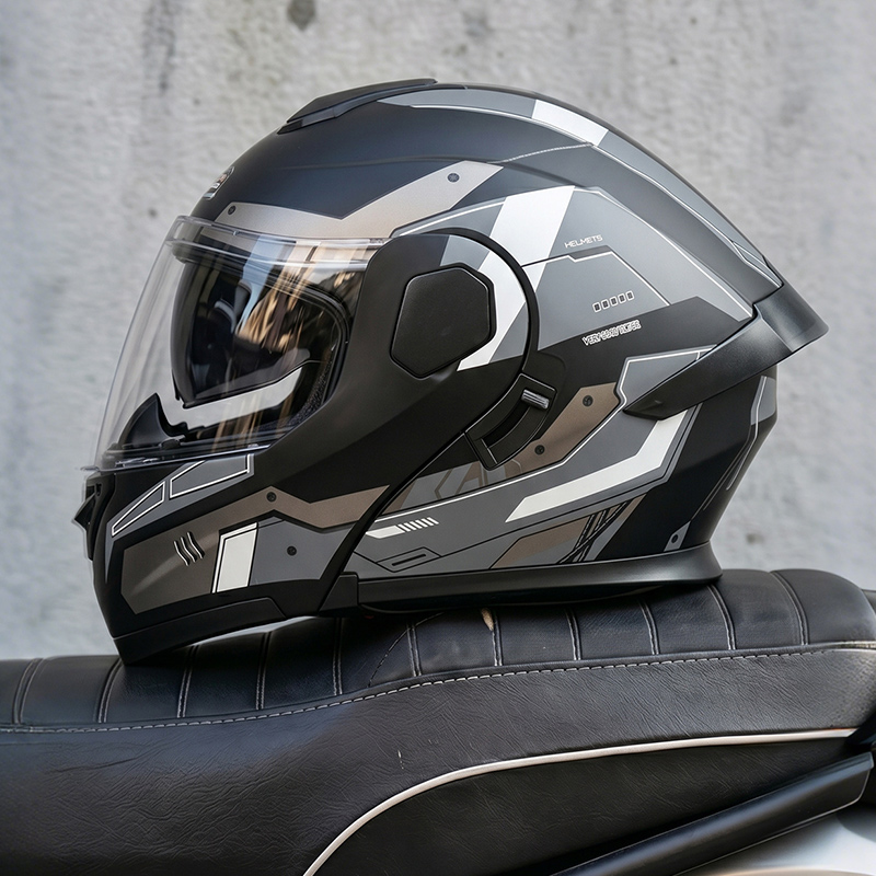 Full Face Motorcycle Helmet With Bluetooth - DOT-Zertifizierter Ad Factory Open Face Motorradhelm