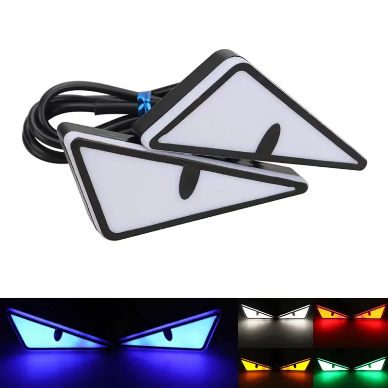 Universal Motorcycle Led Headlight Projector - Universelle Auto-LED-Teufelsaugen-Leuchte, Dämonenaugen-Scheinwerfer, Motorrad-Mini-Blinker, Rücklicht, Auto-Dekorationsbeleuchtung