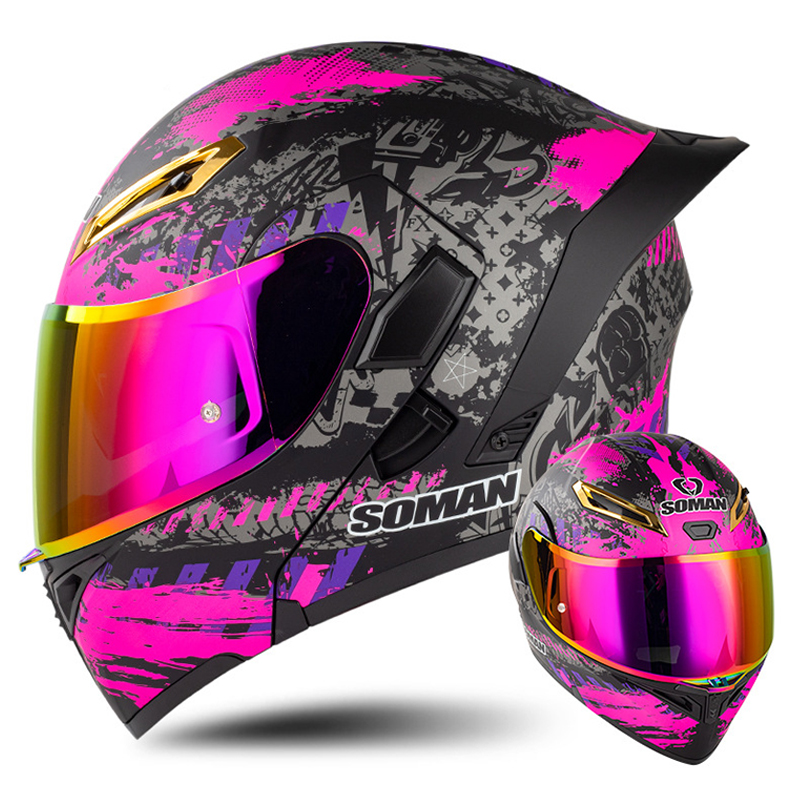 Punkt genehmigt Männer Motorra – Full Face Motorcycle Helmet With Bluetooth Bewertung und Preis