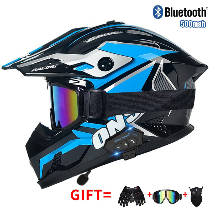 Motorrad-Offroad-Helm mit Schu – Full Face Motorcycle Helmet With Bluetooth Bewertung und Preis