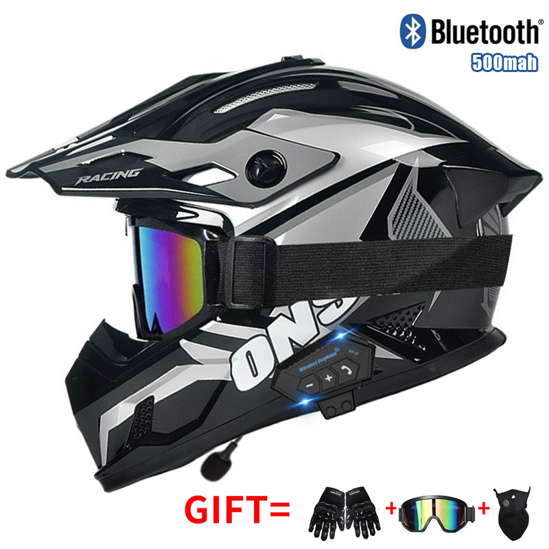 Motorrad-Offroad-Helm mit Schu – Full Face Motorcycle Helmet With Bluetooth Bewertung und Preis