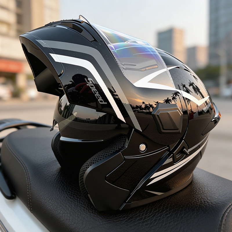 Modularer Motorradhelm mit auf – Modular Flip Up Motorcycle Helmet Dot Approved Bewertung und Preis